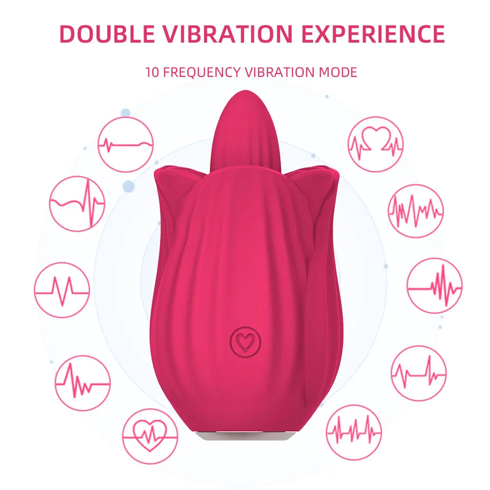 Rose Pleasure Vibrator - 10 Modes of Bliss
