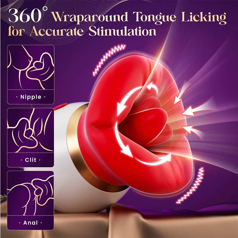 3 in 1 Tongue licking Vibrator Clitoris Nipple Stimulator Massager Vagina Mouth Biting Masturbators Adults Sex Toys For Woman