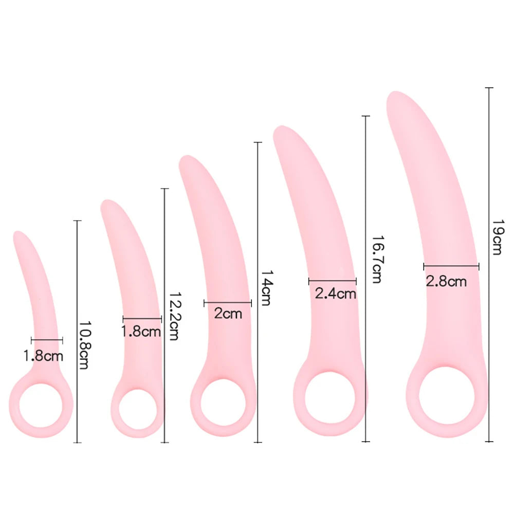 Silicone Pelvic Floor Muscle Dilator Trainer Set,Pelvic Wand Massager for Women，Pelvic Floor Strengthening Device