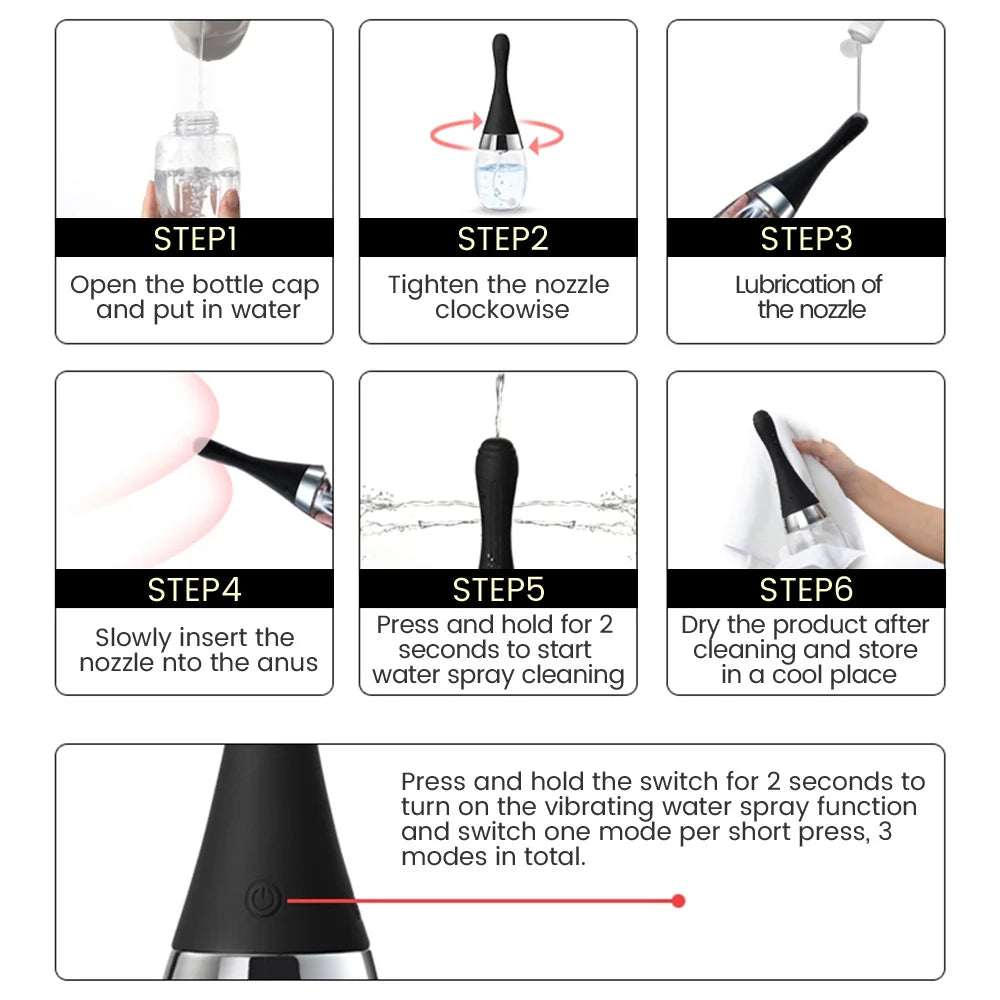 Electric Vaginal Douche Fully Automatic Anal Cleaning Tool Enema Irrigator Female Vaginal Cleaner Feminine Hygiene Product