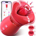 Sucking Vibrator Tongue Licking Sucker Female Oral Clitoris Nipple Stimulator APP Control Vibrating Vacuum Sex Toys for Couples