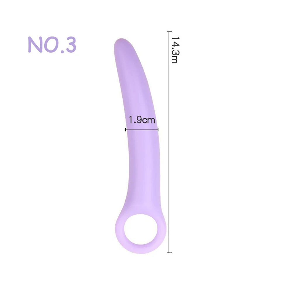 Silicone Pelvic Floor Muscle Dilator Trainer Set,Pelvic Wand Massager for Women，Pelvic Floor Strengthening Device