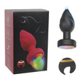 Portable LED Anal plug Vibrator Butt Plug 10 Vibration Ring Wireless Remote Prostate Massager Adult Sex Toys for Women Men Gay