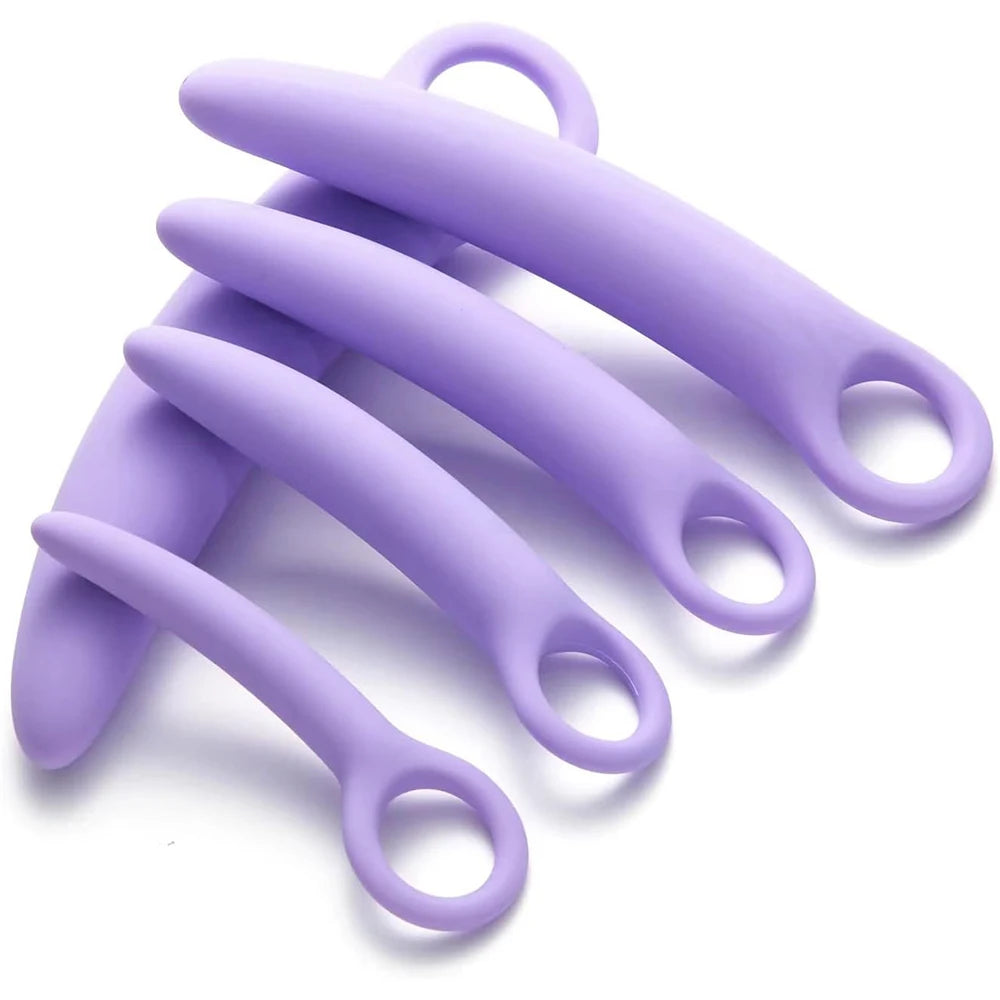 Silicone Pelvic Floor Muscle Dilator Trainer Set,Pelvic Wand Massager for Women，Pelvic Floor Strengthening Device