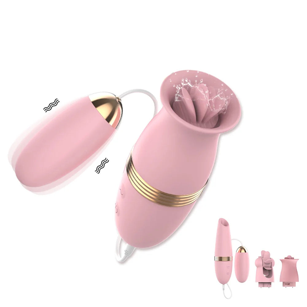 Sexy Sucking Vibrator Oral Licking Nipple Massager Clit Sucker Tongue Egg Vibrator Clitoris Vagina Stimulator Sex Toys for Women