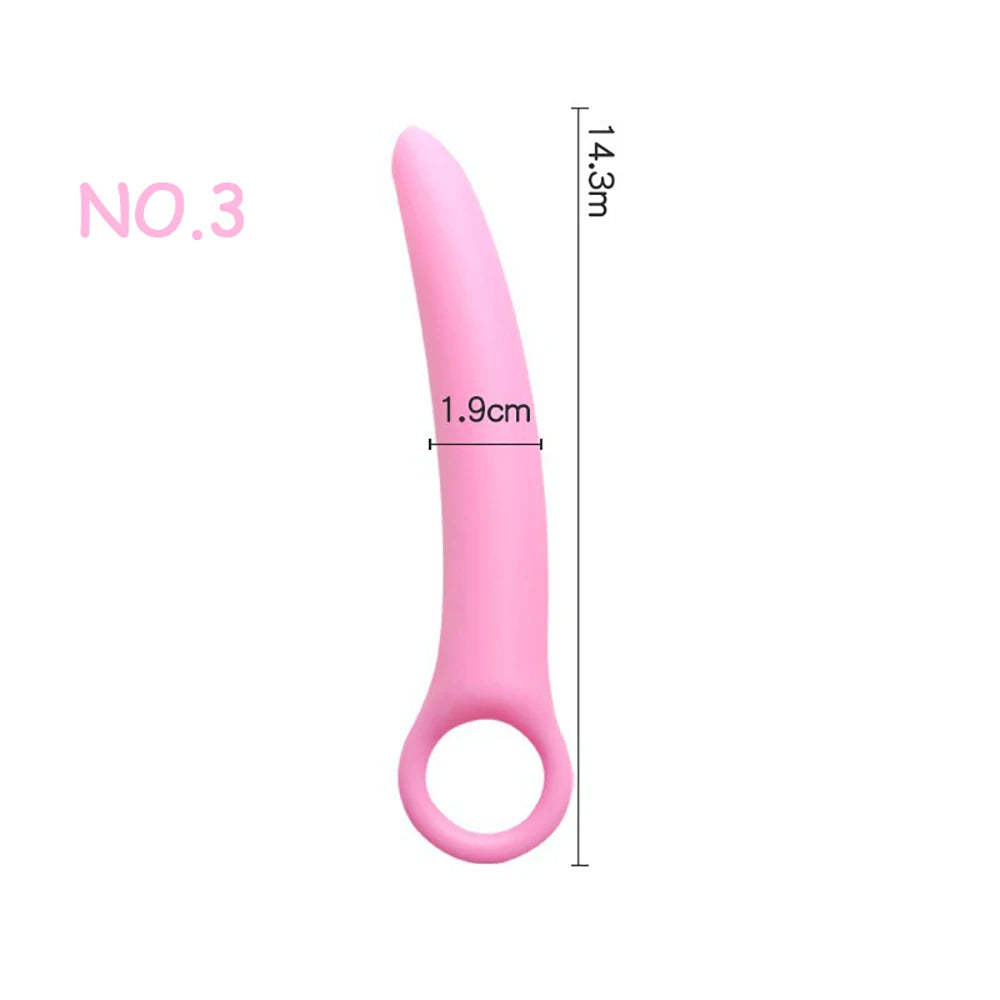 Silicone Pelvic Floor Muscle Dilator Trainer Set,Pelvic Wand Massager for Women，Pelvic Floor Strengthening Device