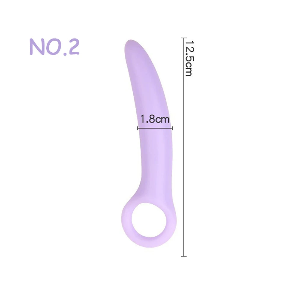Silicone Pelvic Floor Muscle Dilator Trainer Set,Pelvic Wand Massager for Women，Pelvic Floor Strengthening Device