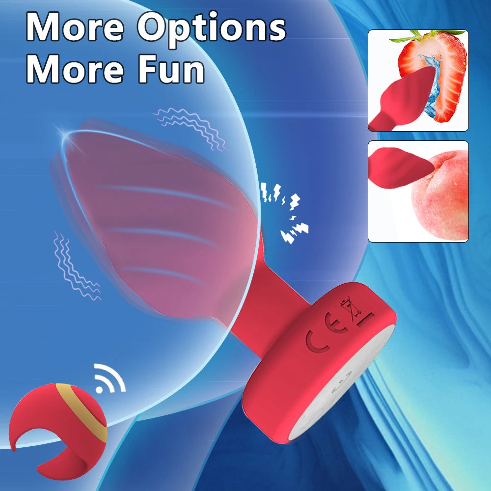 Portable LED Anal plug Vibrator Butt Plug 10 Vibration Ring Wireless Remote Prostate Massager Adult Sex Toys for Women Men Gay
