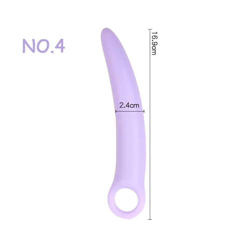 Silicone Pelvic Floor Muscle Dilator Trainer Set,Pelvic Wand Massager for Women，Pelvic Floor Strengthening Device